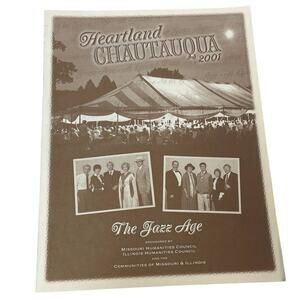 Vintage 2001 Heartland Chautauqua Jazz Missouri Illinois Tour Program Booklet